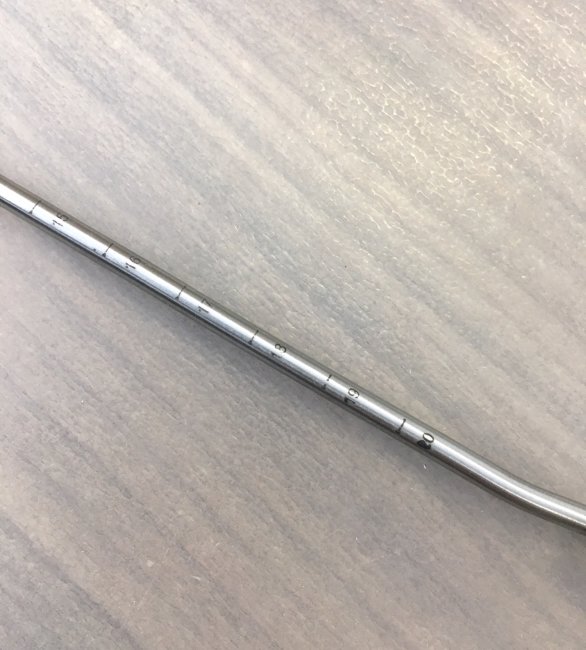 Зонд маточный с делениями изогнутый 300мм, ЗН-3, арт.J-20-283