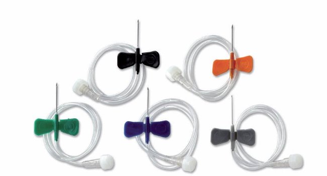 Катетер бабочка 19G (1,1х19 мм) KD-Fly -микроперфузор -БЕЛЫЙ, Германия, №1