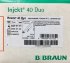 Шприц 1 мл инсулин. U-40 Инжект (Injekt® 40 Duo), игла 26G(0,45х12мм) 2-х комп., БРАУН (B.Braun)