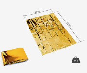 Покрывало спасательное изотермическое, 160х210см (в сложенном виде: 9х14см) Апполо, Германия