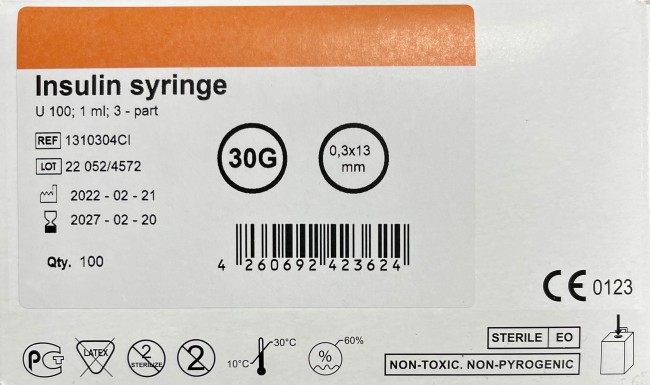 Шприц 1мл инсул. U-100 (3-х комп.) ФОГТ, Интегрированная игла 30G(0,3х8мм) Vogt Medical, Германия Шприц 1мл инсул. U-100 (3-х комп.) ФОГТ, Интегрированная игла 30G(0,3х8мм) Vogt Medical, Германия