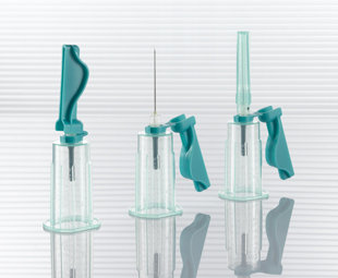 Игла двусторонняя 21G(0,8x25мм) Vacuette®VisioPlus с камерой + держатель с защитой от укола, Австрия