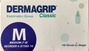 Перчатки н/ст латекс. смотр. текстур., р.M (7-8), неопудр., DERMAGRIP®Classic, 2-кр хлор., 50 пар