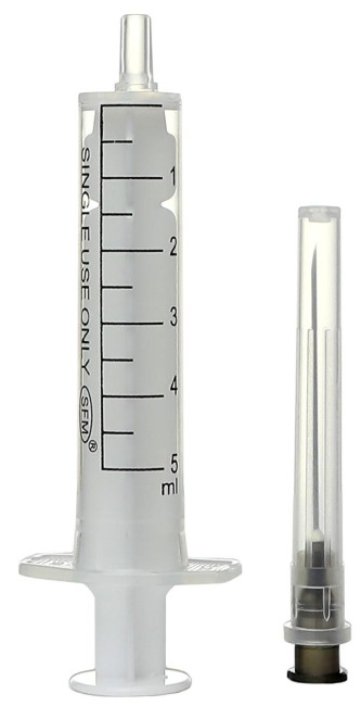 Шприц 5 мл, 2-х комп., СФМ, съемная игла 22g(0,7х40мм), 100/2400шт., SFM, Германия Шприц 5 мл, 2-х комп., СФМ, съемная игла 22g(0,7х40мм), 100/2400шт., SFM, Германия