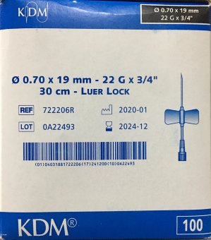 Катетер Бабочка 22G (0,7х19 мм) KD-Fly -микроперфузор -ЧЕРНЫЙ, Германия, №1 Катетер Бабочка 22G (0,7х19 мм) KD-Fly -микроперфузор -ЧЕРНЫЙ, Германия, №1