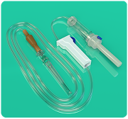 Система инфузионная СитекМед, игла 21G(0,8х40 мм) Пластиковый шип, SitekMed, упак. 25шт., №1