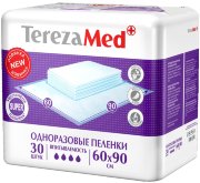 Tereza Med Super -Пеленки мед. 60х90см впитывающие одноразовые, 1700мл, №30