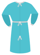 Халат н/ст хир. 140см, р.52-54, спанбонд пл.42 г/кв.м, рукав на манжете, Гекса, №1 Халат н/ст хир. 140см, р.52-54, спанбонд пл.42 г/кв.м, рукав на манжете, Гекса, №1