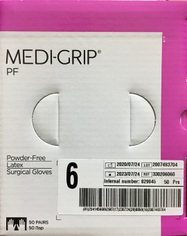 Перчатки хир. СТЕР. латексные, НЕопудр., р.6, микротекст., анатом., Medi-GRIP, 50/200, Бельгия Перчатки хир. СТЕР. латексные, НЕопудр., р.6, микротекст., анатом., Medi-GRIP, 50/200, Бельгия