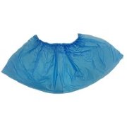 Бахилы 30 мкм "Особо прочные", 40х15см, одинарная резинка, ПНД, синие, Сиббахила, (бокс 1500 пар)