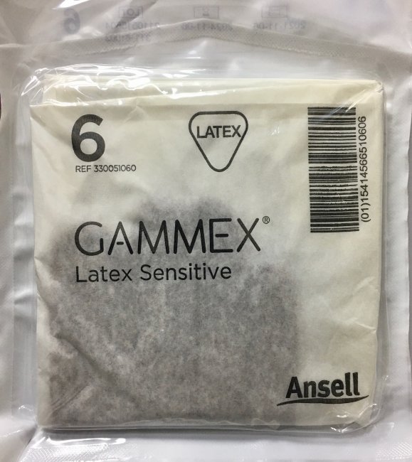 Перчатки хир. СТЕР. латексные, НЕопудр., р.6.0, микротекст., анатом., Gammex Latex Sensitiv, ANSELL Перчатки хир. СТЕР. латексные, НЕопудр., р.6.0, микротекст., анатом., Gammex Latex Sensitiv, ANSELL