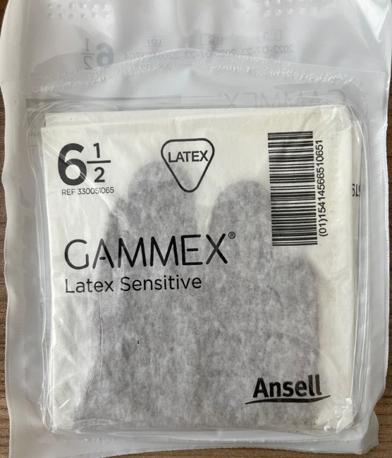 Перчатки хир. СТЕР. латексные, НЕопудр., р.6.5, микротекст., анатом., Gammex Latex Sensitiv, ANSELL Перчатки хир. СТЕР. латексные, НЕопудр., р.6.5, микротекст., анатом., Gammex Latex Sensitiv, ANSELL