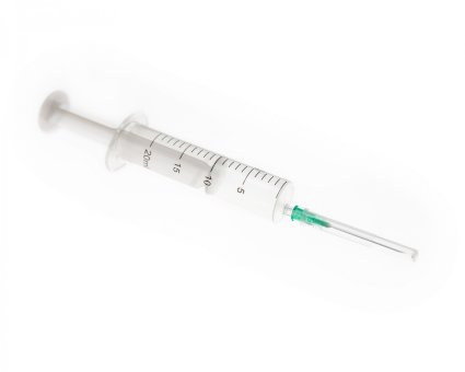 Шприц 20 мл Медпром Бобени, 2-х комп., надетая игла 21G(0,8х40 мм), кор.440 шт., №1, Россия