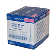 Игла 18G (1,2х40мм) стер. KD-fine, арт.900062, упак.100 шт., КДМ, Германия