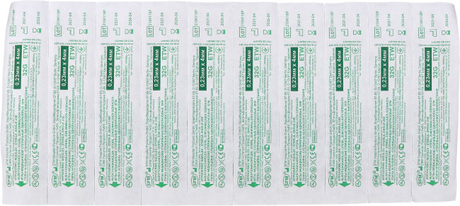 Игла для мезотерапии 32G (0,23 х 4мм) мед. стер. одноразовая, упак.50 шт., СФМ, Германия, №1