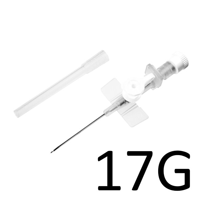 Катетер в/в G17 (1,5х45мм) KD-fix с доп. портом и крыльями, белый, КДМ (упак.50 шт)