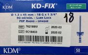 Катетер G18 (1,3х45мм) KD-fix внутривенный с доп. портом и крыльями, зеленый, КДМ (упак.50 шт)