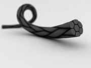 ШЕЛК USP 0 (3,5), 75 см, нить плетеная с покрытием, игла HS-30, "Линтекс"