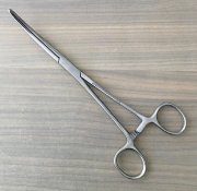 Зажим кровоостанавливающий зубчатый изогнутый №2, 200мм, З-37, арт. J-17-112 Зажим кровоостанавливающий зубчатый изогнутый №2, 200мм, З-37, арт. J-17-112