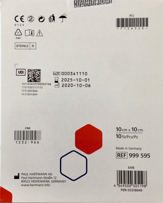 Сорбалгон -Повязка стер. из волокон кальция-альгината: 10х10см, (SORBALGON, упак.10шт) №1 Сорбалгон -Повязка стер. из волокон кальция-альгината: 10х10см, (SORBALGON, упак.10шт) №1