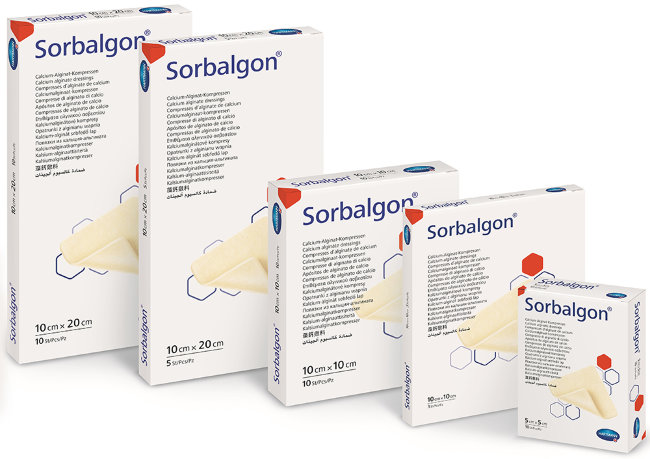 Сорбалгон -Повязка стер. из волокон кальция-альгината: 5х5см, (SORBALGON, упак.10шт) №1 Сорбалгон -Повязка стер. из волокон кальция-альгината: 5х5см, (SORBALGON, упак.10шт) №1