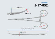 Зажим кровоостанавливающий Кохера, 1х2 зубчатый изогнутый №1, 160мм, З-53, арт. J-17-052 Зажим кровоостанавливающий Кохера, 1х2 зубчатый изогнутый №1, 160мм, З-53, арт. J-17-052