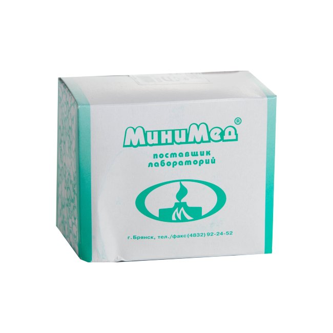 Спиртовка СЛ-2 стеклянная с металлической оправой, 100мл, МиниМед