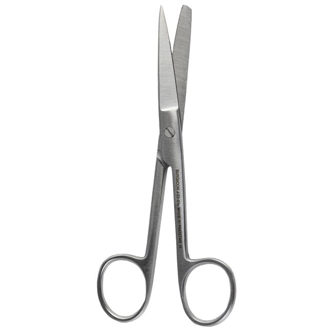 Ножницы изогнутые, 1 острый конец, 165 мм, H-6-1, J-22-014, Пакистан Ножницы изогнутые, 1 острый конец, 165 мм, H-6-1, J-22-014, Пакистан