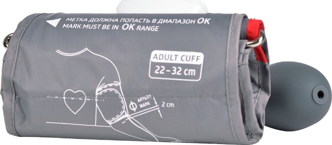 тонометр B.Well  PRO-30, полуавтомат, индикатор аритмии, конусная манжета M (22-32см)