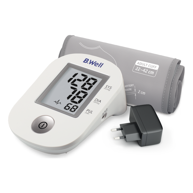 тонометр B.Well  PRO-33, автомат, аритмия, адаптер, манжета M-L(22-42 см)