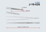 Пинцет анатомический общего назначения ПА 250х2,5 мм (П-225), арт. J-16-026, Пакистан