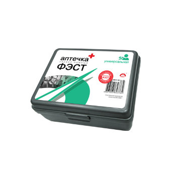 Аптечка первой помощи универсальная, перечень 2, ФЭСТ, футляр 175×145×70 мм