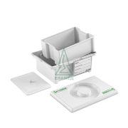 Контейнер для дезинфекции и стерилизации мед. изделий, 1л (230×154×91 мм), ЕДПО 1-02-2