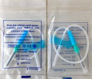 Игла-Бабочка 23G(0,6х19мм) Bodywin с луер-адаптером к вак. пробиркам, Shandong Weigao, №1