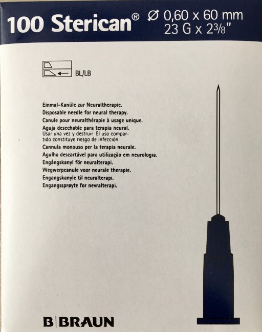 Игла 23G (0,6х60мм) Стерикан (Sterican), B.Braun, Германия, арт.4665600, упак.100 шт., №1 Игла 23G (0,6х60мм) Стерикан (Sterican), B.Braun, Германия, арт.4665600, упак.100 шт., №1