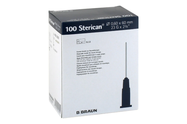 Игла 23G (0,6х60мм) Стерикан (Sterican), B.Braun, Германия, арт.4665600, упак.100 шт., №1 Игла 23G (0,6х60мм) Стерикан (Sterican), B.Braun, Германия, арт.4665600, упак.100 шт., №1