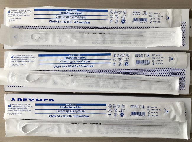 Стилет для эндотрахеальных трубок, CH/Fr 10,  Апексмед (Apexmed International B.V.) Нидерланды Стилет для эндотрахеальных трубок, CH/Fr 10,  Апексмед (Apexmed International B.V.) Нидерланды