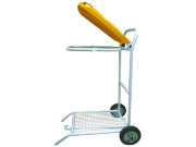 Стойка-тележка для транспортировки медицинских отходов с педалью СТМ-01-П (90х70х36см)