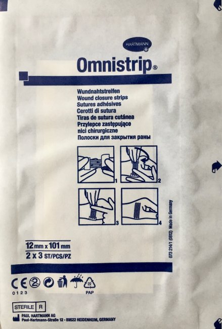 ОмниСтрип -Полоски на операц. швы для сведения ран., стер.,12 х101мм (OMNISTRIP), упак.300шт.-50х№6