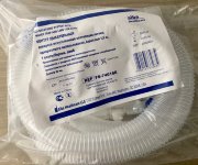 Контур дых. взрослый, ИВЛ, 22мм х1,6м; нестер., однораз., влагосб., лимб 0.8м, арт.FS74016E, Альба Контур дых. взрослый, ИВЛ, 22мм х1,6м; нестер., однораз., влагосб., лимб 0.8м, арт.FS74016E, Альба