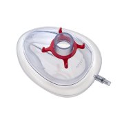 Маска анестезиологическая р.4 (M), с манжетой, красная, Медерен (Mederen Neotech Ltd.), Израиль