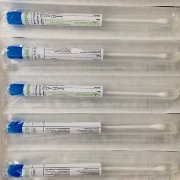 Тампон-зонд, Пластик+Хлопок, ППробирка 12х150 мм, стер., упак.100шт., Ningbo Greetmed, №1