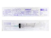 Шприц 10 мл (3-х комп) Паскаль, игла 21G(0,8 х40 мм), упак.100шт., Россия