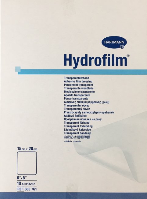 HydroFILM -Повязка пленочная самофиксирующая: 15х20см (упак. 10шт) №1 HydroFILM -Повязка пленочная самофиксирующая: 15х20см (упак. 10шт) №1