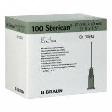 Игла 27G (0,4х40мм) Стерикан (Sterican), B.Braun, Германия, арт.9186182, упак.100 шт., №1 Игла 27G (0,4х40мм) Стерикан (Sterican), B.Braun, Германия, арт.9186182, упак.100 шт., №1