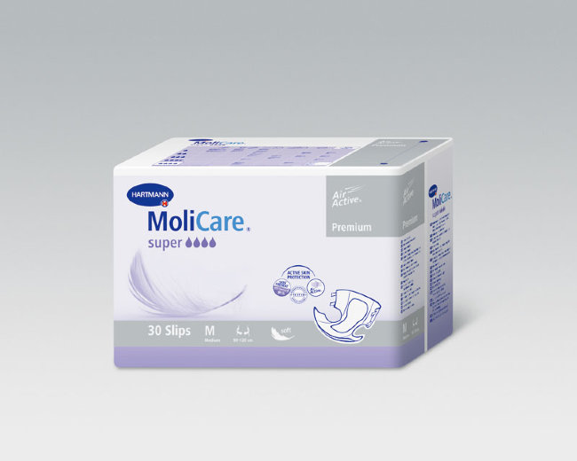 MoliCare Premium Super soft_Недержание средней и Очень тяжелой степени, M(90-120см) №30