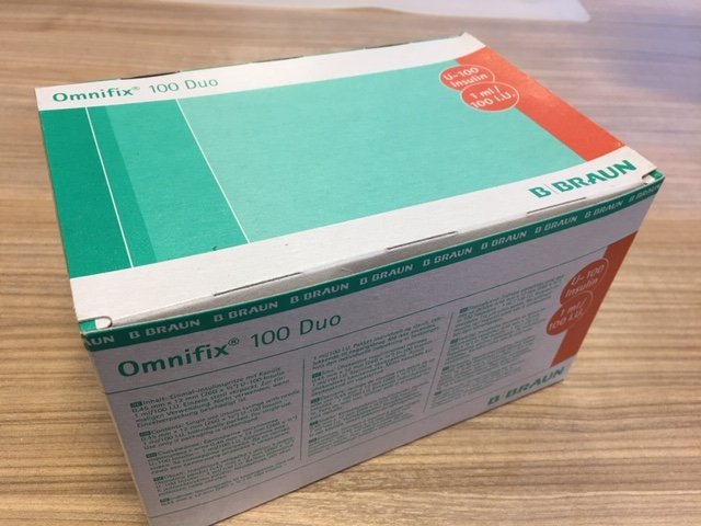 шприц 1мл инсулин. U-100 Омнификс (Omnifix®100 Duo), игла 26G (0,45х12мм) 3-х комп., БРАУН (B.Braun) шприц 1мл инсулин. U-100 Омнификс (Omnifix®100 Duo), игла 26G (0,45х12мм) 3-х комп., БРАУН (B.Braun)